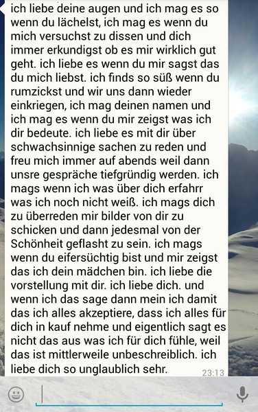 Liebeserklärung whatsapp