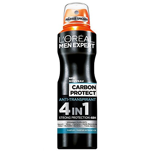 L'Oréal Men Expert Deodorant Carbon Protect 4in1 Deospray, 48h Schutz, 6er Pack (6 x 150 ml)