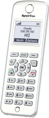 AVM FRITZ!Fon M2 DECT-Komforttelefon für FRITZ!Box (Monochromes Display, HD-Telefonie)