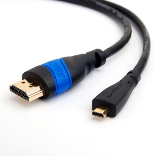 KabelDirekt 2m Micro HDMI Kabel / kompatibel mit HDMI 2.1, 2.0a, 2.0, 1.4a (Ultra HD, 4K, 3D, Full HD, 1080p, HDR, ARC, Highspeed mit Ethernet) - FLEX Series
