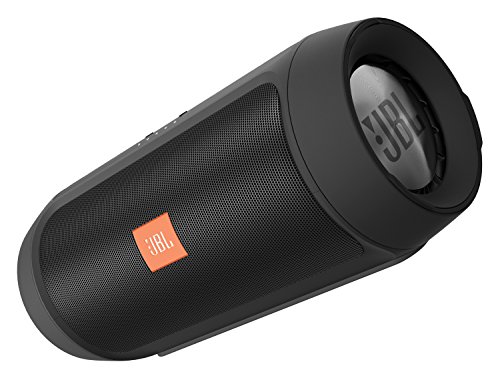 JBL Charge 2+ Tragbarer Spritzwasserfester Wireless Bluetooth Stereo-Lautsprecher mit Aufladbarer Batterie, Integrierter Freisprecheinrichtung, 3,5 Stereoeingang und Social-Modus Funktion - Extrem kraftvoller Sound und Bass - Kompatibel mit Apple iOS und 