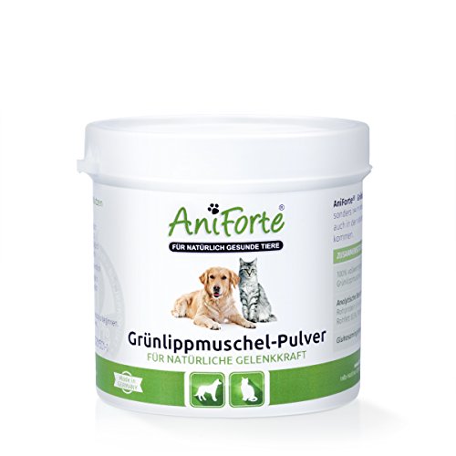 AniForte Grünlippmuschel-Pulver 100 g - versch. Größen - Naturprodukt für Hunde und Katzen