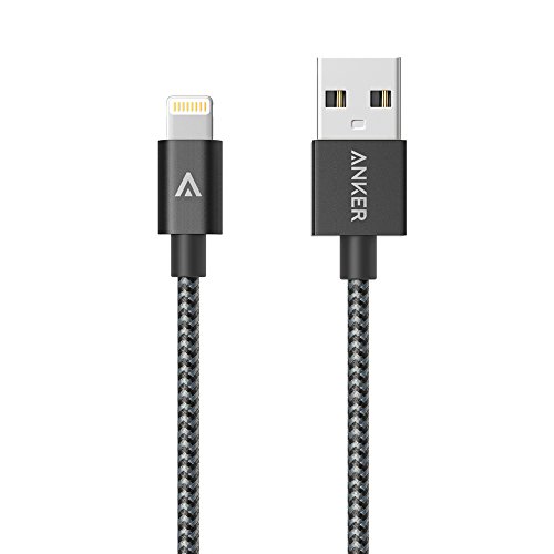 Anker 0.9m iPhone Lightning Kabel Nylon USB Ladekabel [Apple MFi Zertifiziert] für iPhone 7 / 7 Plus SE 5s 5c 5 6s / 6 / 6 Plus / 6s Plus, iPad Pro / Air 2 und weitere (Grau)