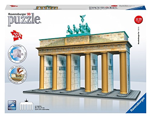 Ravensburger 12551 - Brandenburger Tor-Berlin - 324 Teile 3D Puzzle-Bauwerke