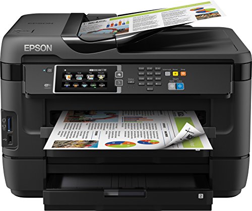 Epson WorkForce WF-7620DTWF 4-in-1 Multifunktionsdrucker (Drucken, scannen, kopieren, faxen, Duplex, WiFi, A3+, 2 Papierfächer, Dokumenteneinzug) schwarz