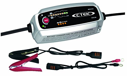 CTEK MXS 5.0 Autobatterie-Ladegerät mit automatischem Temperaturausgleich, 12 V