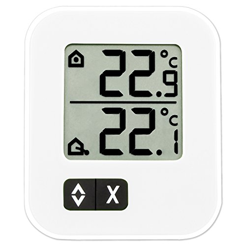 TFA Dostmann digitales Max-Min-Thermometer 30.1043.02, weiß