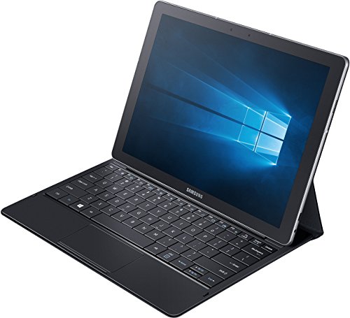 Samsung Galaxy TabPro S SM-W708 30,7 cm (12 Zoll) Tablet-PC (Intel Core m3-6Y30, 4GB RAM, 128GB SSD, LTE, Windows 10 Pro) schwarz inkl. Bookcover mit vollwertiger Tastatur sowie Touchpad