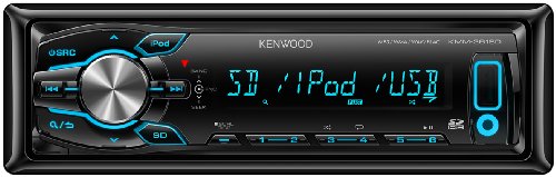 Kenwood KMM-361SD Digital Media-Receiver (Apple iPod/iPhone Steuerung SD-Kartenslot, AUX-IN, USB 2.0, variabler Tastenbeleuchtung) schwarz