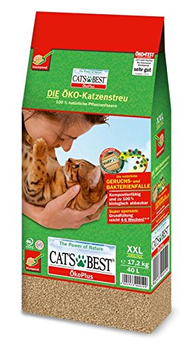 Cat's Best 28441 Öko Plus Katzenstreu, 40 Liter