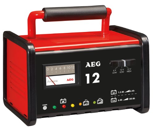 AEG 97009 Werkstatt-Ladegerät WM 12 Ampere für 6 und 12 V Batterien, CE, IP 20