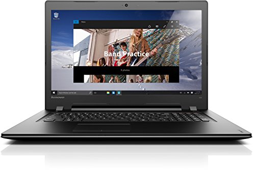 Lenovo ideapad 300 43,9 cm (17,3 Zoll HD+) Multimedia Notebook (Intel Core i7-6500U, 3,1 GHz, 8GB RAM, 1 TB HDD, AMD Radeon R5 M330, 2GB, DVD-Brenner, Windows 10) schwarz