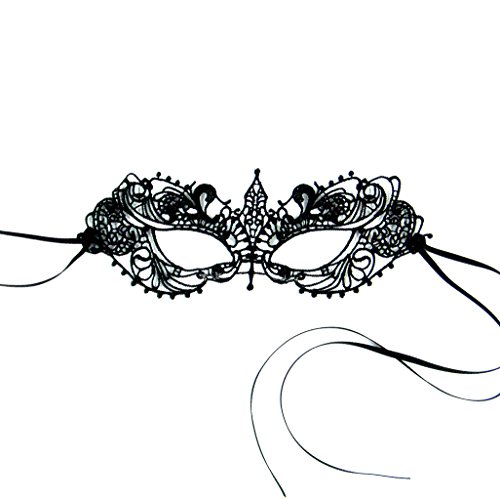 Atemberaubende schwarzer Spitze Venezianische faschingsmasken Maskerade maskenball maske damen - Göttin