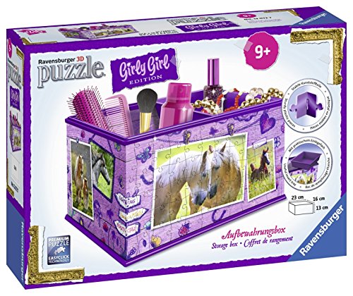 Ravensburger 12072 - 3D Puzzle Girly Girl Edition Aufbewahrungsbox Pferde