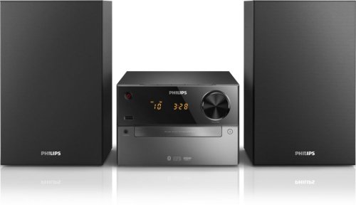 Philips BTM2310 Kompaktanlage mit Bluetooth (15 Watt, BassReflex, USB, UKW, CD-MP3) schwarz