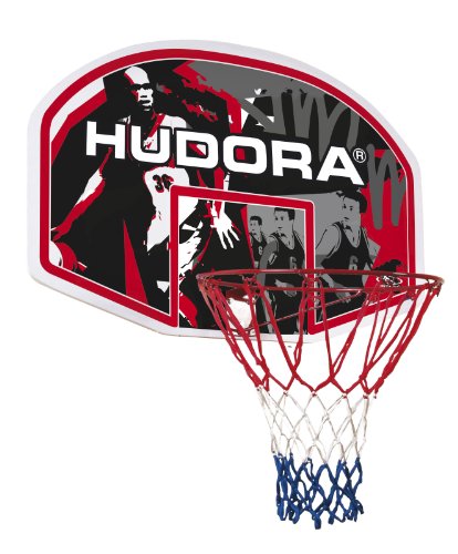 HUDORA Basketballkorbset In-/Outdoor, schwarz,weiß,rot, 71621