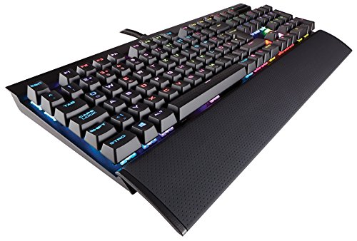 Corsair Gaming CH-9101014-DE K70 RGB Rapidfire Cherry MX Speed Performance Mechanische Gaming Tastatur (Multi-Colour RGB Beleuchtung, Deutsch) schwarz