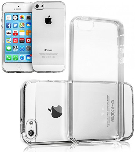Movoja iPhone 5 5S SE TPU Hülle Schutzhülle Crystal Case Durchsichtig Klar Silikon transparent