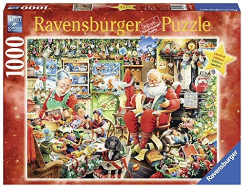 Ravensburger Puzzle 19562 - letzte Weihnachtsvorbereitungen, 1000-teilig