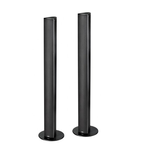 Magnat Needle Alu Super Tower Design-Lautsprecher, schwarz/alu gebürstet (Paar)