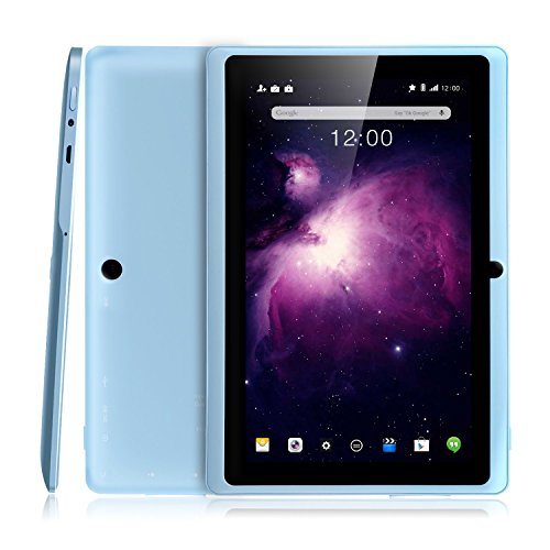 Dragon Touch Y88X Plus 7 Zoll Quadcore Android Tablet PC, Android 4.4 KitKat, 8GB NAND Flash, IPS Bildschirm, Bluetooth,3D Game unterstützt -Blau