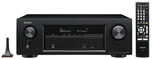 Denon AVRX1300WBKE2 7.1 Surround AV-Receiver (Dolby Atmos, dtsX, WLAN, Bluetooth, Spotify Connect, 5 Plus 1 HDMI 3D, 4K, HDCP 2.2, 7x 145 Watt) schwarz