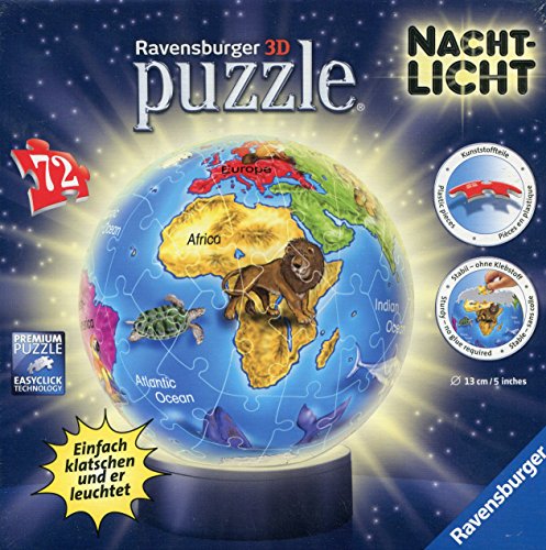 Ravensburger 12142 - Kindererde - Nachtlicht puzzleball, 72 Teile