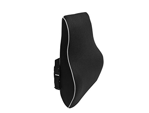 Bonmedico® Orthopädisches Rücken-Kissen, Lordosenstütze für das Auto oder Office, in Schwarz/ Black