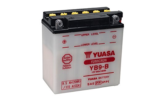 YUASA YB9-B Powersports AGM Motorrad Batterie, wartungsfrei (Preis inkl. EUR 7,50 Pfand)
