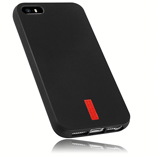 mumbi TPU Silikon Schutzhülle iPhone SE 5S 5 Hülle in schwarz