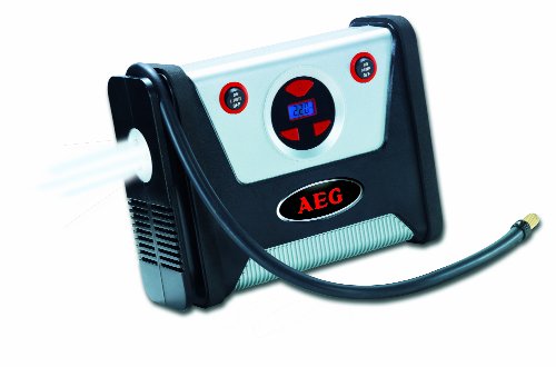 AEG 97136 Kompressor KD 7.0 - mit digitaler Druckvorwahl und Abschaltfunktion, LED-Beleuchtung, 12 Volt, max. 7 bar / 100 psi, inkl. Zubehör