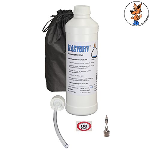 Elastofit Nachfüllpack Pannenset Reifendichtmittel Ersatzflasche für alle PKW 10 Jahre haltbar