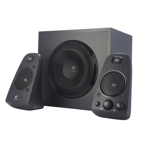 Logitech Z623 Soundsysteme 2.1 Stereo-Lautsprecher THX (mit Subwoofer und 400 Watt für PC) schwarz