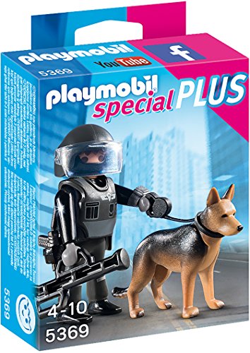PLAYMOBIL 5369 - SEK-Polizist mit Hund