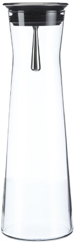 Bohemia Cristal 093 006 103 SIMAX Karaffe ca. 1100 ml aus hitzebeständigem Borosilikatglas mit praktischem Ausgießer aus Edelstahl 