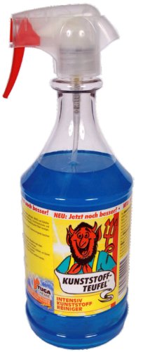 TUGA Kunststoff-Teufel Intensiv Kunststoff Reiniger, 1000 ml Sprühflasche