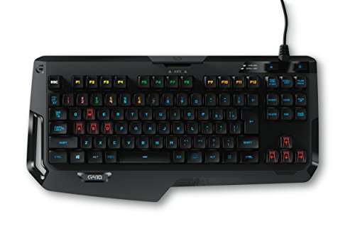 Logitech G410 Atlas Spectrum Ultra-leichte mechanische Gaming-Tastatur ohne Nummernblock (QWERTZ, deutsches Tastaturlayout) schwarz