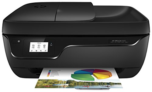 HP Officejet 3830 All-in-One Tintenstrahl Multifunktionsdrucker (A4, Drucker, Kopierer, Scanner, Fax, WLAN, USB, 4800x1200) schwarz