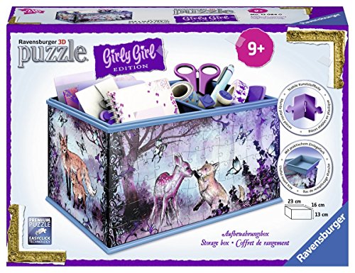 Ravensburger 3D-Puzzle 12084 - Girly Girl Edition Aufbewahrungsbox - Animal Trend, 216-teilig