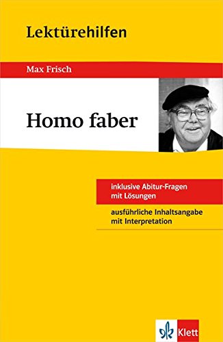 Klett Lektürehilfen Homo faber: für Oberstufe und Abitur
