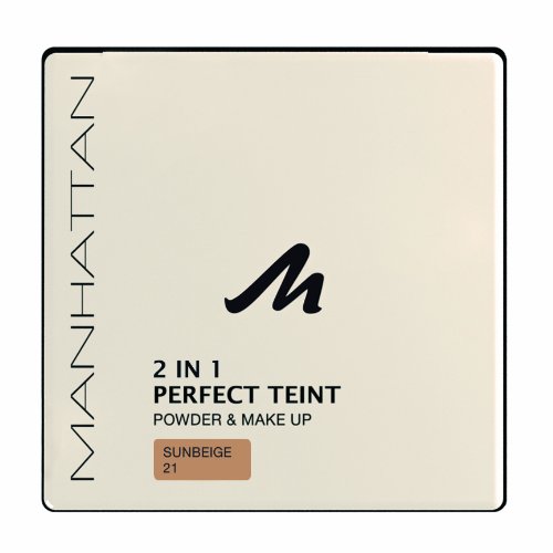 Manhattan 17358 Perfect Teint Powder & Makeup, sunbeige