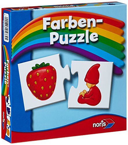 Noris Spiele 608985664 - Farben Puzzle, Reise- und Mitbringspiel