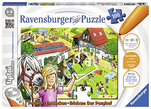 Ravensburger 00518 - tiptoi Puzzeln, Entdecken, Erleben: Der Ponyhof