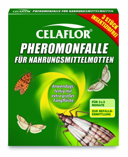 Celaflor 1396 Pheromonfalle für Nahrungsmittelmotten, 3 Stück