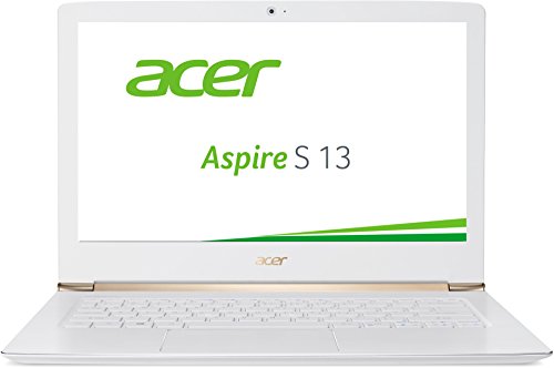 Acer Aspire S 13 (S5-371-74YU) 33,8cm (13,3 Zoll Full HD IPS) Notebook (Intel Core i7-6500U, 8GB RAM, 512GB SSD, Intel HD Graphics 520, Win 10 Home) weiß