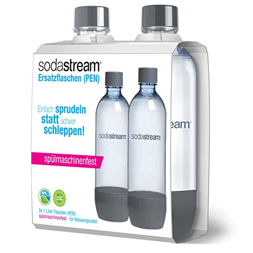SodaStream 1042220490 Spülmaschinenfeste Flasche für Plastiksprudler
