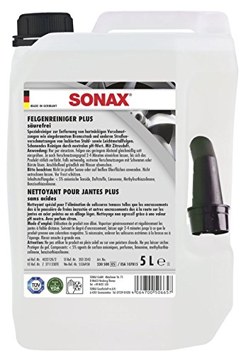 SONAX 230500 FelgenReiniger Plus säurefrei, 5 Litre