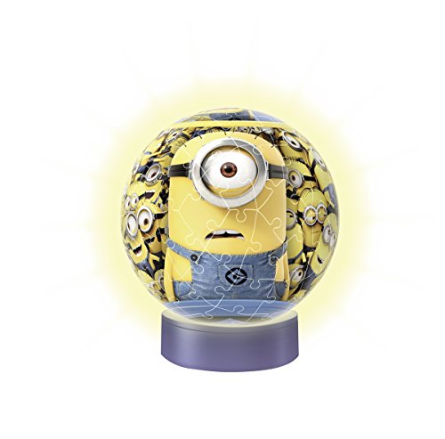 Ravensburger 12168 - Minions, 72 Teile 3D Puzzle-Ball Nachtlicht