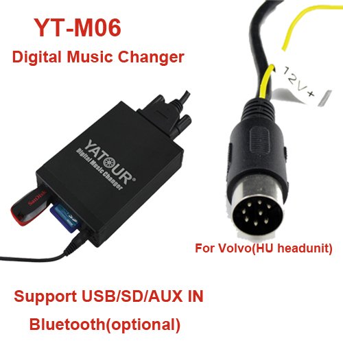 USB SD AUX MP3 Adapter für Volvo S40 V40 S60 V70 C70 XC70 S80 - - - - mit den Radios: HU-401, 403, 405, 415, 555, 601, 603, 605, 611, 613, 615, 650, 801, 803, 850, 1205, CR-504