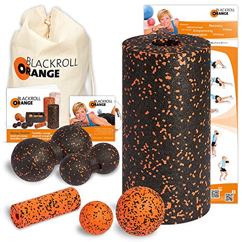 Blackroll Orange (Das Original) DIE Selbstmassagerolle - Komplett-Set STANDARD mit miniBAG, Übungs-DVD, -Poster und -Booklet